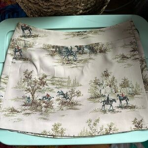 Hill House Home - Tatiana Skirt. horse toile print